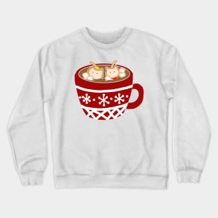 Merthur Hot Chocolate Cats Crewneck Sweatshirt